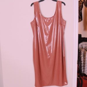 Mauve Latex Bodycon dress